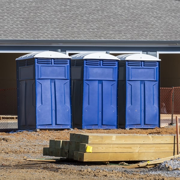 how can i report damages or issues with the portable toilets during my rental period in Cottage Hills